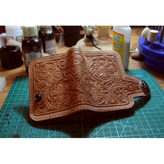 PDF leather craft pattern,leathercraft pattern,MS-04 short wallet tooling pattern,instant download,leather tracking pattern PDF leather craft pattern,leathercraft pattern,MS-04 short wallet tooling pattern,instant download,leather tracking pattern