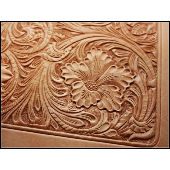 PDF Leather craft patterns, long wallet pattern, leather tooling patterns, Instant download, Sheridan-13 Leather tracking patterns