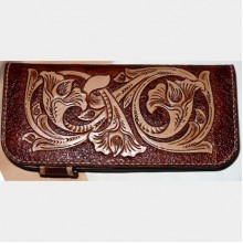 PDF Leather craft pattern long wallet pattern leather purse pattern Instant download western-2 leather tracking patterns