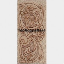 PDF Leather craft pattern long wallet pattern leather purse pattern Instant download western-4 leather tracking patterns