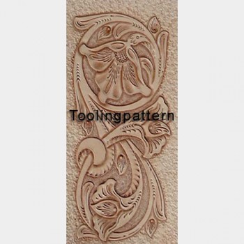 PDF Leather craft pattern long wallet pattern leather purse pattern Instant download western-4 leather tracking patterns