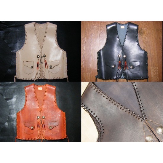 Leathercraft pattern 5 sizes vest pattern Leather tooling pattern leather clothes pattern