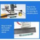  Free shipping worldwide-leather hot stamp logo printer embosser presser machine