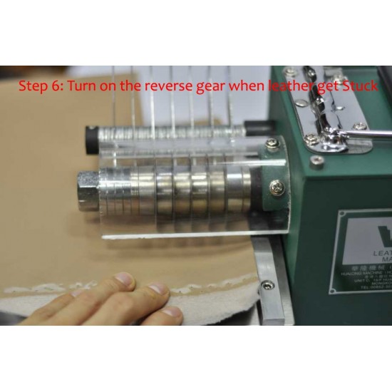Professional leather machine, leather strip cutter, leather splitter, strap cutter 220V 40W