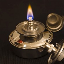 Leather alcohol lamp