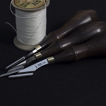 Handmade leather U style groover Handmade leather U style groover