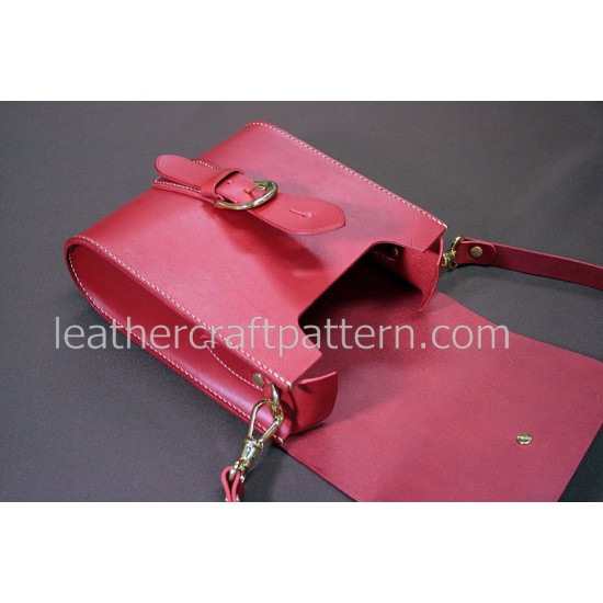 Leather bag pattern, leather bag patterns cross body bag pattern bag sewing pattern PDF instant download ACC-05 