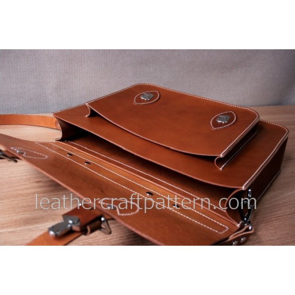 leather briefcase pattern, Cambridge Satchel pattern, shoulder bag, pdf ...