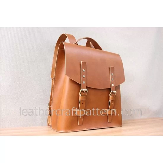 PDF Leather Pattern. Leather Pouch Backpack And Video