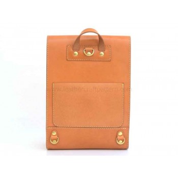 With instruction backpack pattern PDF ACC-104 leather craft patterns leather art leather supply