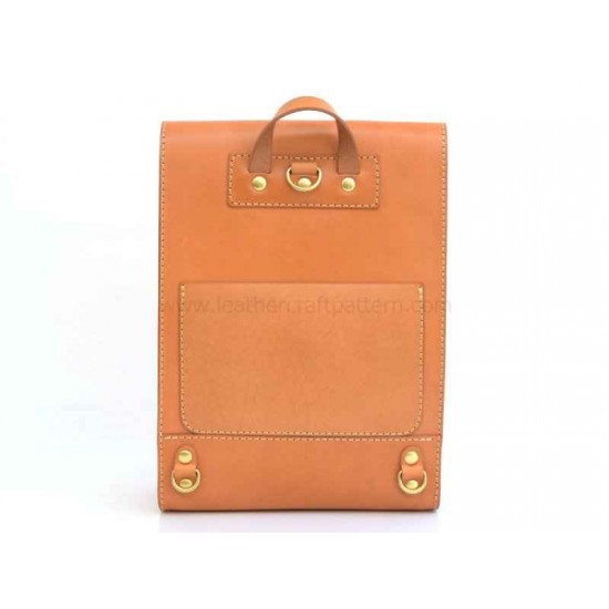With instruction backpack pattern PDF ACC-104 leather craft patterns leather art leather supply