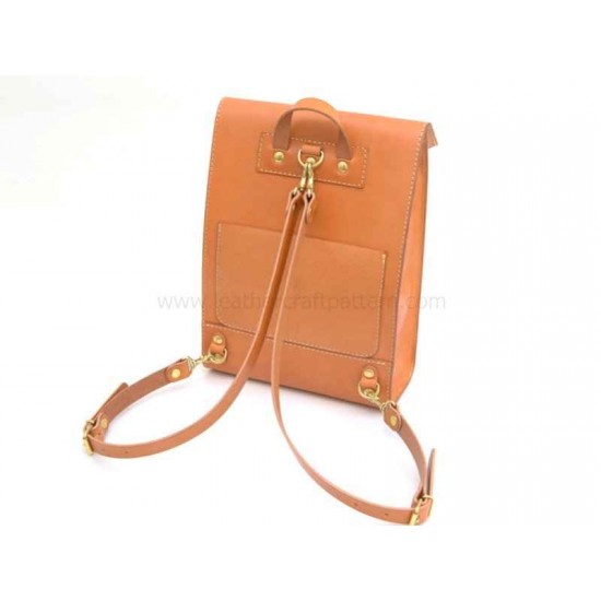 With instruction backpack pattern PDF ACC-104 leather craft patterns leather art leather supply