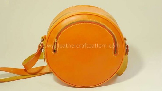 How to sew a leather canteen bag