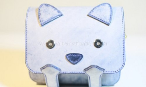 How to sew a leather cat sling bag