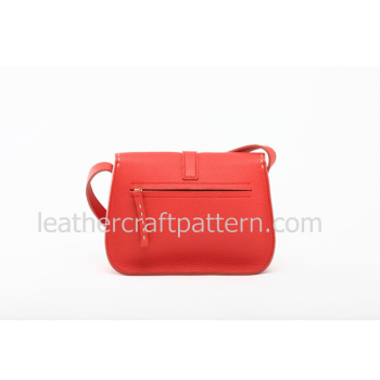 Leather bag sewing pattern, ACC-12, women shoulder bag, hand bag, dress bag, patterns, PDF instant download, leathercraft patterns