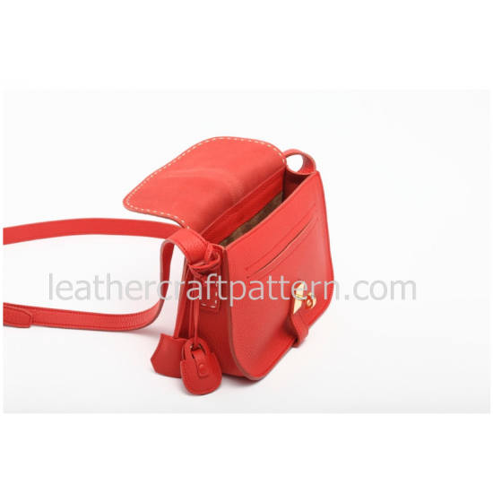 Leather bag sewing pattern, ACC-12, women shoulder bag, hand bag, dress bag, patterns, PDF instant download, leathercraft patterns