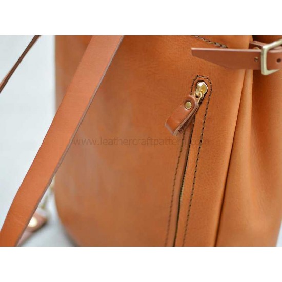 With instruction leather backpack bag templates leather bag pattern pdf download ACC-129