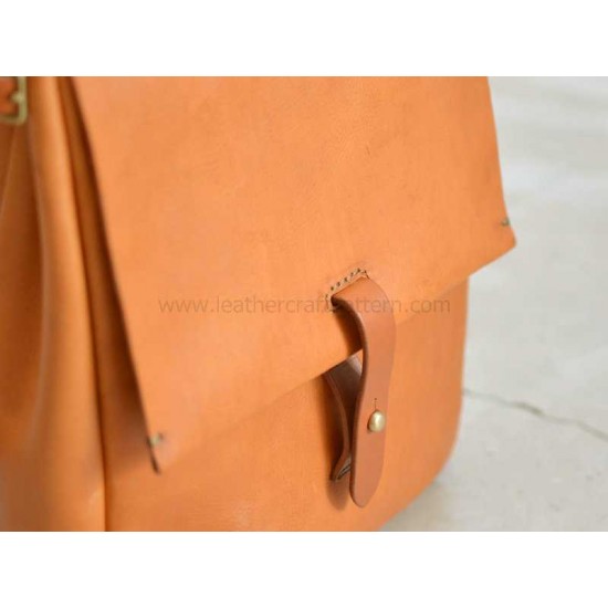 With instruction leather backpack bag templates leather bag pattern pdf download ACC-129