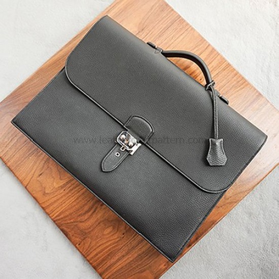 With 50 pictures instruction Hermes Sac a Depeches briefcase pattern pdf download ACC-139