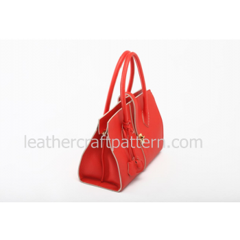 Leather bag sewing Pattern handbag Pattern woman handbag PDF ACC-15 leather craft patterns leather art leather supply 