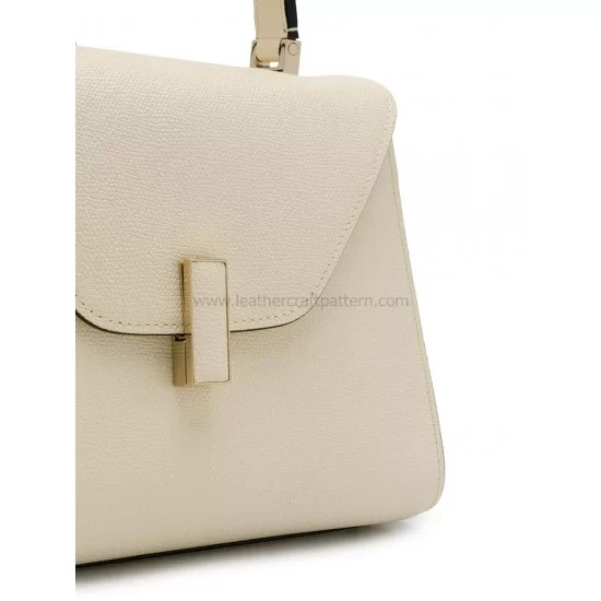 Off White Leather Medium top handle bag | Valextra Serie S