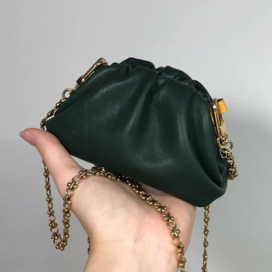 Bottega Veneta Mini Leather Chain Pouch Belt Bag