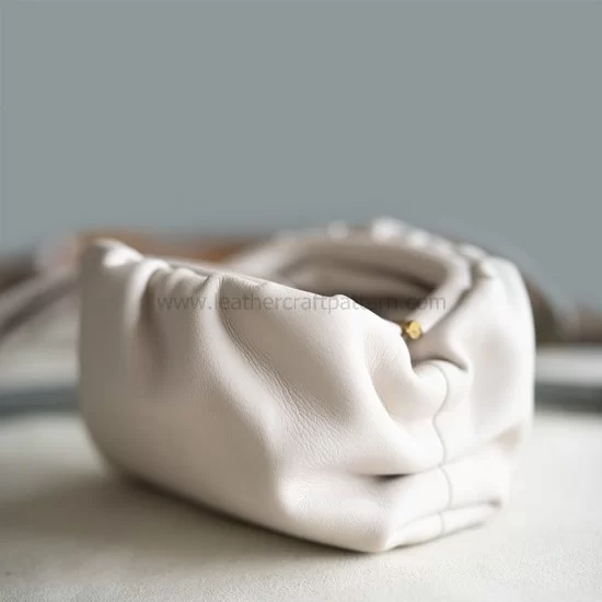 Bottega Veneta Mini Pouch Curled with Shoulder Strap