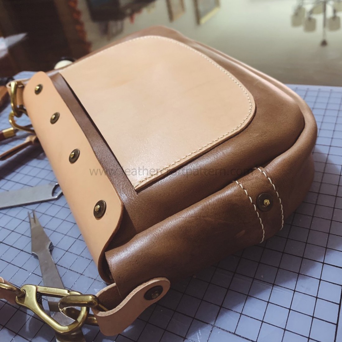 Saddle bag pattern, templates, bag templates, pdf, download