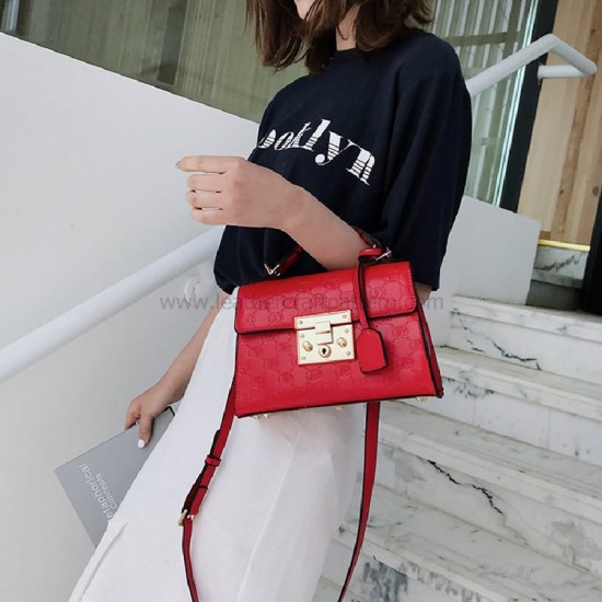 With 304 pictures detailed instruction Gucci padlock GG women handbag pattern pdf download ACC-182