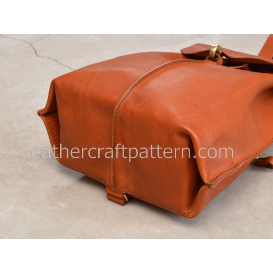 With instruction PDF sewing patterns shoulder bag messenger bag insant download ACC-21 woman bag pattern leather working pattern leather working tools