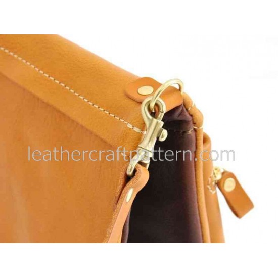 With instruction leather bag pattern messenger bag pattern bag sewing pattern PDF instant download ACC-25 With instruction leather bag pattern messenger bag pattern bag sewing pattern PDF instant download ACC-25