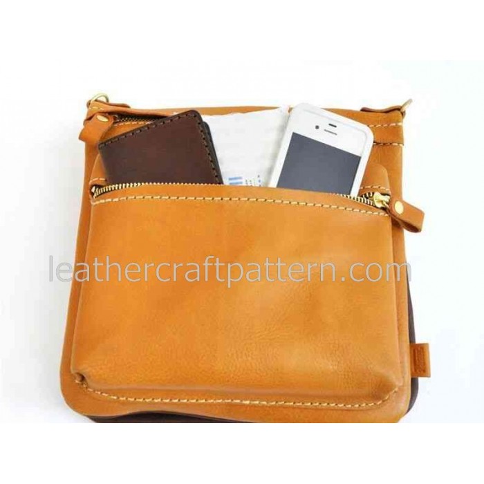 Free PDF leather patterns download, leather bag patterns, leather