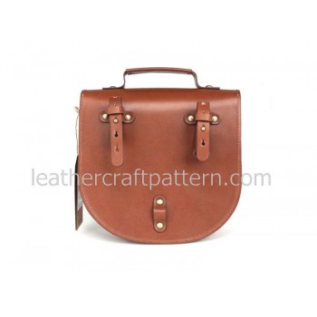 With Instruction Bicycle bag pattern shoulder bag pattern bag sewing patterns PDF ACC-26 hand stitched leather pattern leather pattern