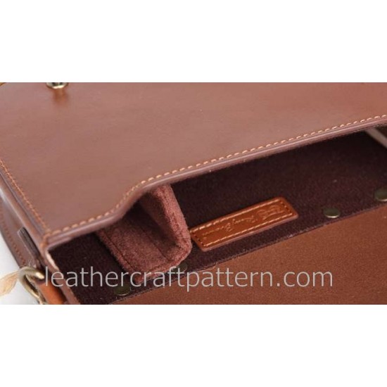 With Instruction Bicycle bag pattern shoulder bag pattern bag sewing patterns PDF ACC-26 hand stitched leather pattern leather pattern