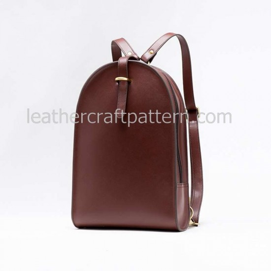 With instruction Leather women backpack rucksack pattern pdf instant download