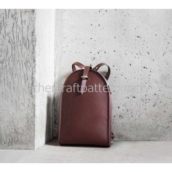With instruction Leather women backpack rucksack pattern pdf instant download