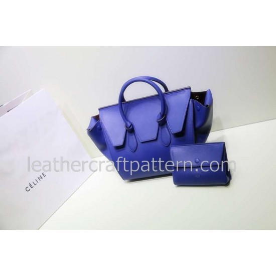 With instruction leather women trapeze bag pattern leather handbag PDF download ACC-28 leather bag pattern