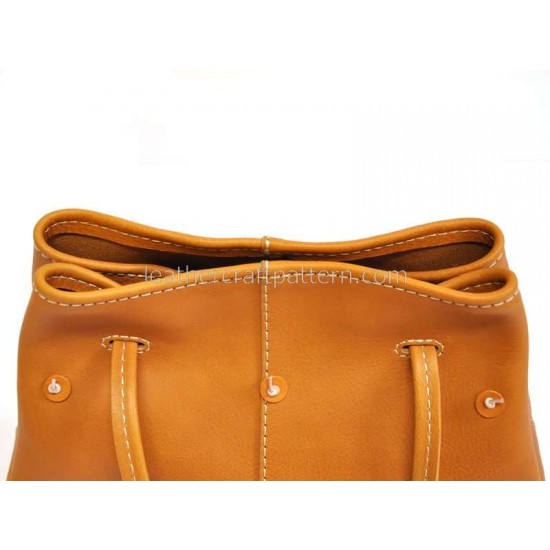 With instruction Leather bucket bag pattern drawstring bag sewing pattern PDF download ACC-31 With instruction Leather bucket bag pattern drawstring bag sewing pattern PDF download ACC-31