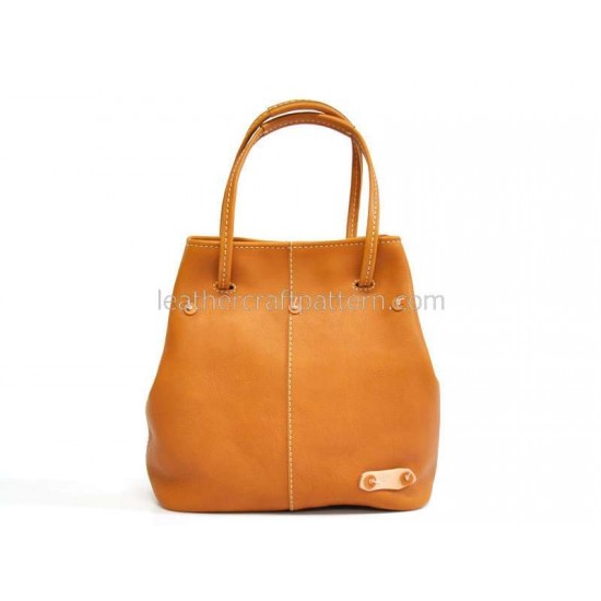 With instruction Leather bucket bag pattern drawstring bag sewing pattern PDF download ACC-31 With instruction Leather bucket bag pattern drawstring bag sewing pattern PDF download ACC-31