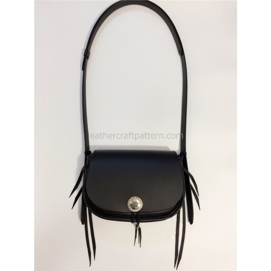 With Instruction saddle bag template shoulder bag pattern hand bag sewing patterns PDF ACC-32 hand stitched leather pattern 
