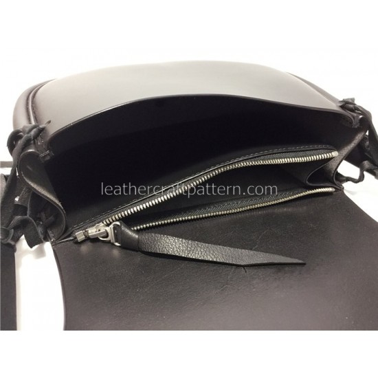 With Instruction saddle bag template shoulder bag pattern hand bag sewing patterns PDF ACC-32 hand stitched leather pattern 