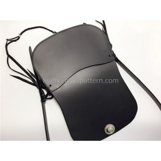 With Instruction saddle bag template shoulder bag pattern hand bag sewing patterns PDF ACC-32 hand stitched leather pattern 