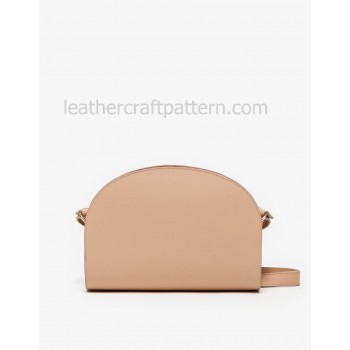 leather bag pattern ACC-35 half round sling bag pattern bag sewing pattern PDF instant download