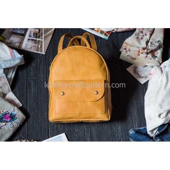With instruction Leather bag sewing pattern ACC-36 rucksack bag backpack bag, satchel patterns, PDF instant download, leathercraft patterns