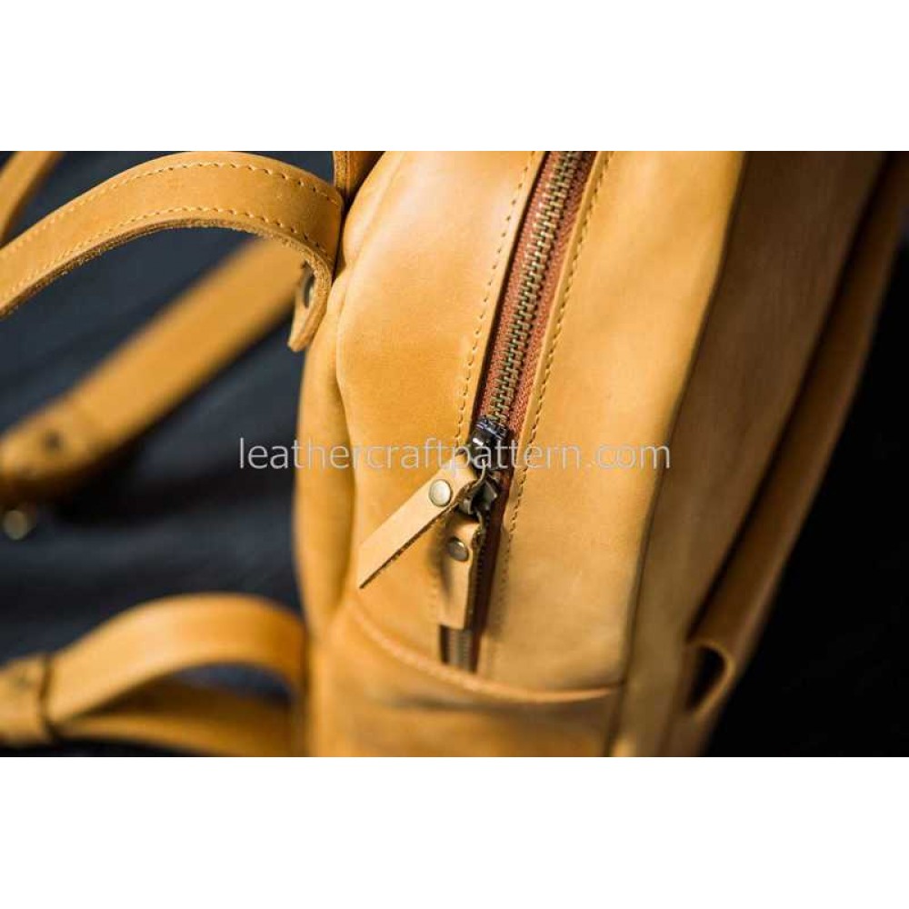 With instruction Leather bag sewing pattern ACC36 rucksack bag