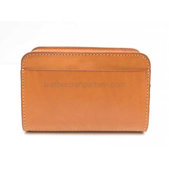 With instruction Leather bag sewing pattern ACC-37 clutch pdf pattern