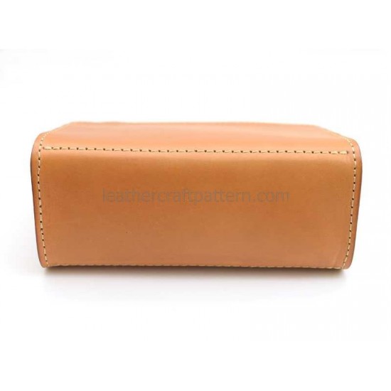 With instruction Leather bag sewing pattern ACC-37 clutch pdf pattern