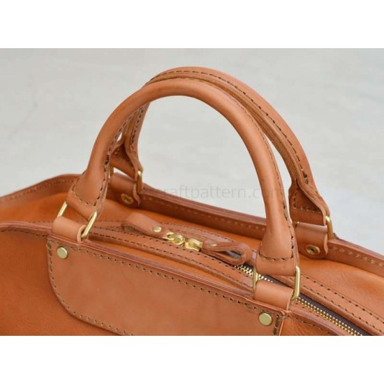 With instruction leather duffle bag pattern travel bag pattern PDF instant download ACC-38