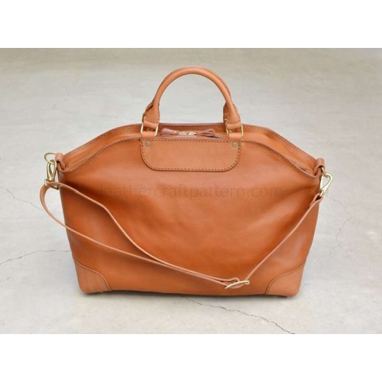 With instruction leather duffle bag pattern travel bag pattern PDF instant download ACC-38