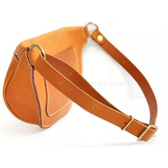 With instruction leather chest bag waist bag pattern PDF instant download ACC-39